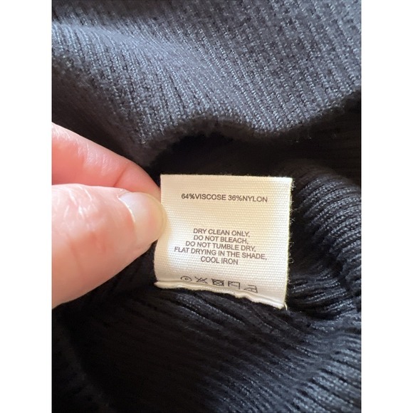 Rumored turtleneck mini dress women black XL NWT Long sleeve - Picture 2 of 7